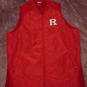 NIKE Red R Sports Zipper Vest 3XL